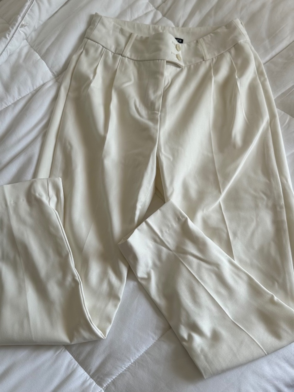 Sumissura tailored custom white formal trouser pants